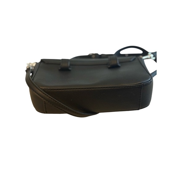 Guess Black Faux Leather‎ Flap Crossbody Bag Los Angeles - Picture 5 of 7